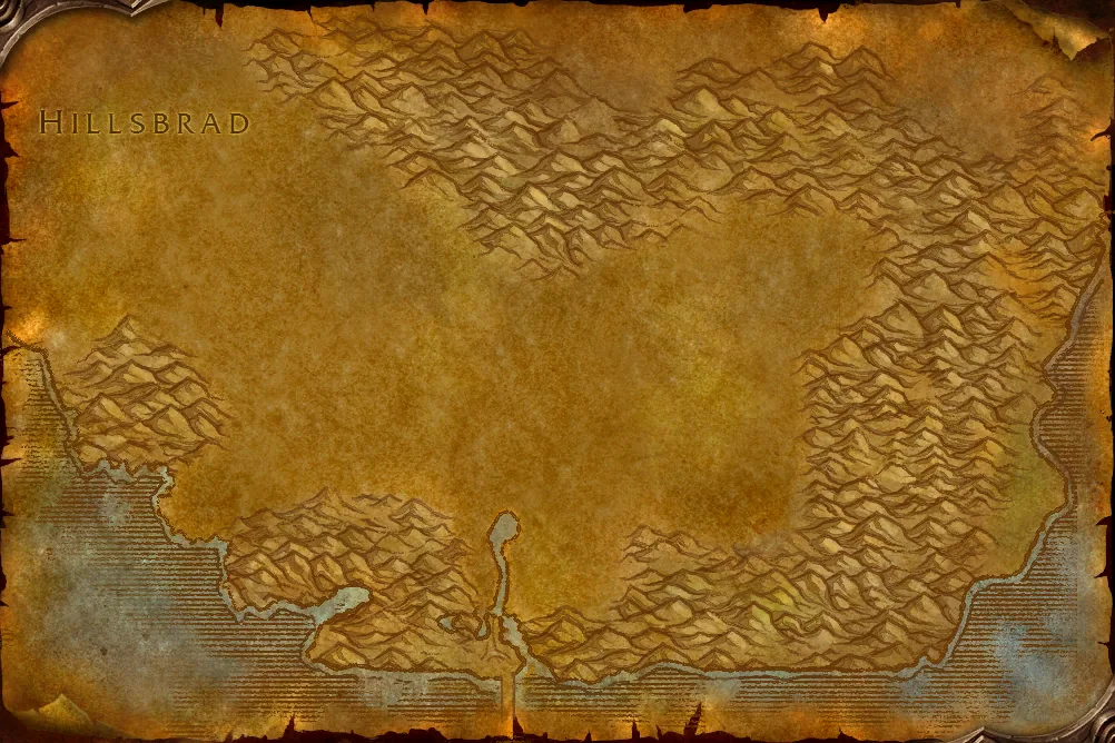 Map of Arathi Highlands in WoW Forever