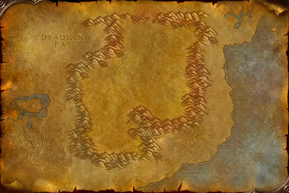 Verwüstete Lande: Karte in WoW Forever
