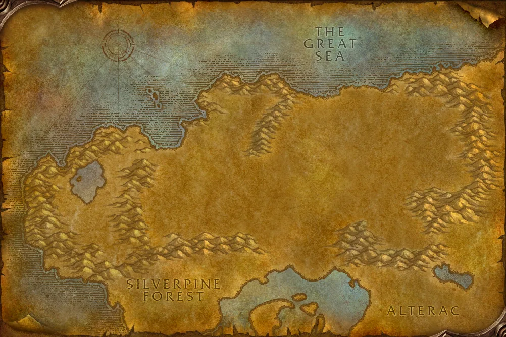 Mapa de Claros de Tirisfal en WoW Forever