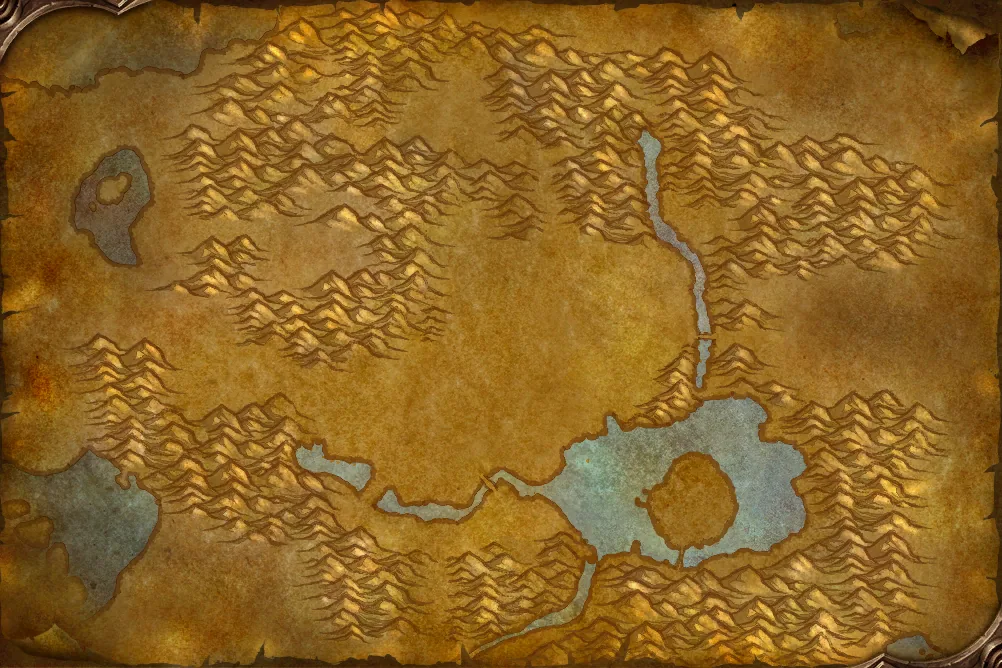 Map of Western Plaguelands in WoW Forever