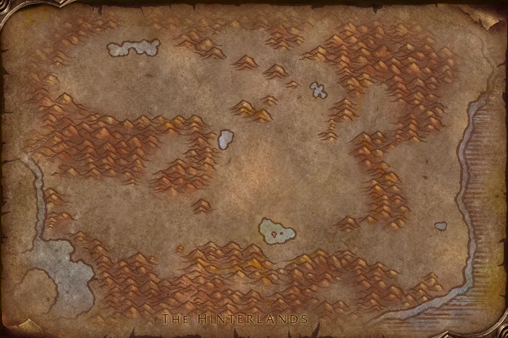 Map of Eastern Plaguelands in WoW Forever