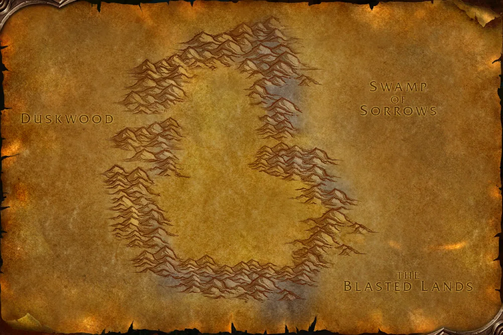 Gebirgspass der Totenwinde: Karte in WoW Forever