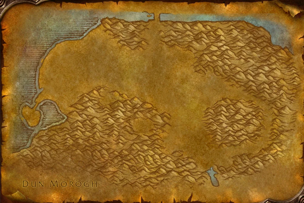 Map of Wetlands in WoW Forever