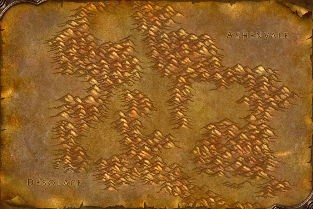 Map of Stonetalon Mountains in WoW Forever