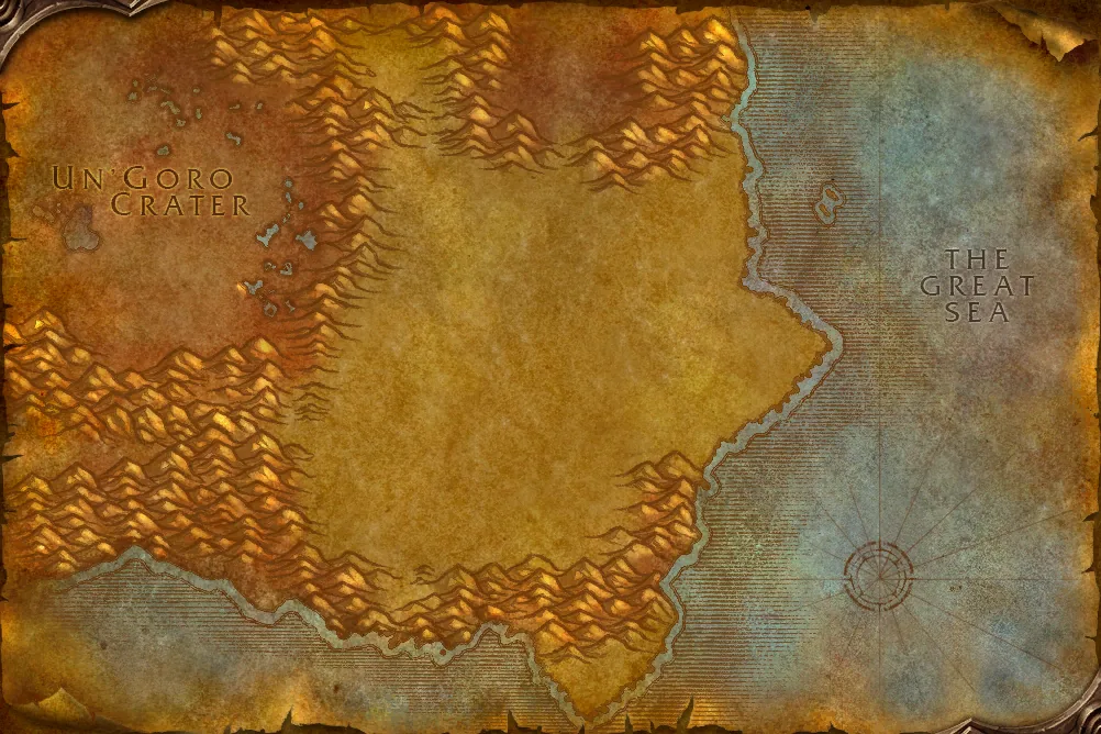Map of Tanaris in WoW Forever